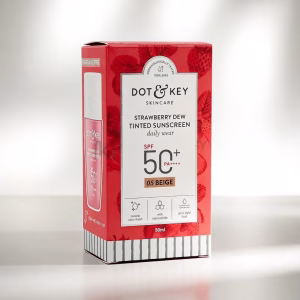 DOT & KEY TINTED SUN SCREEN 50ML(red)