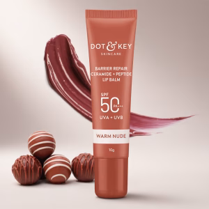 DOT & KEY BARRIER REPAIR CERAMIDE + PEPTIDE LIP BALM 10G - WARM NUDE