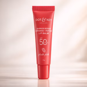 DOT & KEY CERAMIDE + PEPTIDE LIP BALM SPF 50 - PLUSH PINK