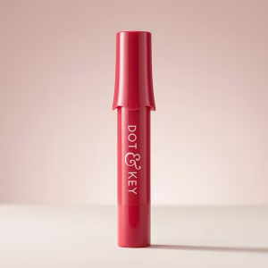 DOT & KEY MELTIE LIP BALM SPF 50+ WITH 2% KOJIC 4G - STRAWBERRY GLAZE