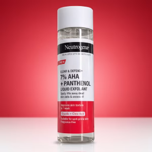 NEUTROGENA CLEAR & DEFEND+ LIQUID EXFOLIANT WITH AHA + PANTHENOL - 125 ML