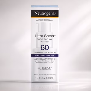 NEUTROGENA ULTRA SHEER FACE SERUM SUNSCREEN BROAD SPECTRUM SPF 60 - 50 ML