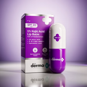 THE DERMA CO 1% KOJIC ACID LIP BALM WITH ALPHA ARBUTIN & HYALURONIC ACID SPF 30 PA++